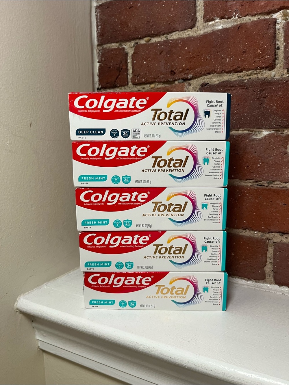 Colgate Total Toothpaste - Fresh Mint (Pack of 4)